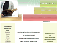 Tablet Screenshot of corkgospelhall.org